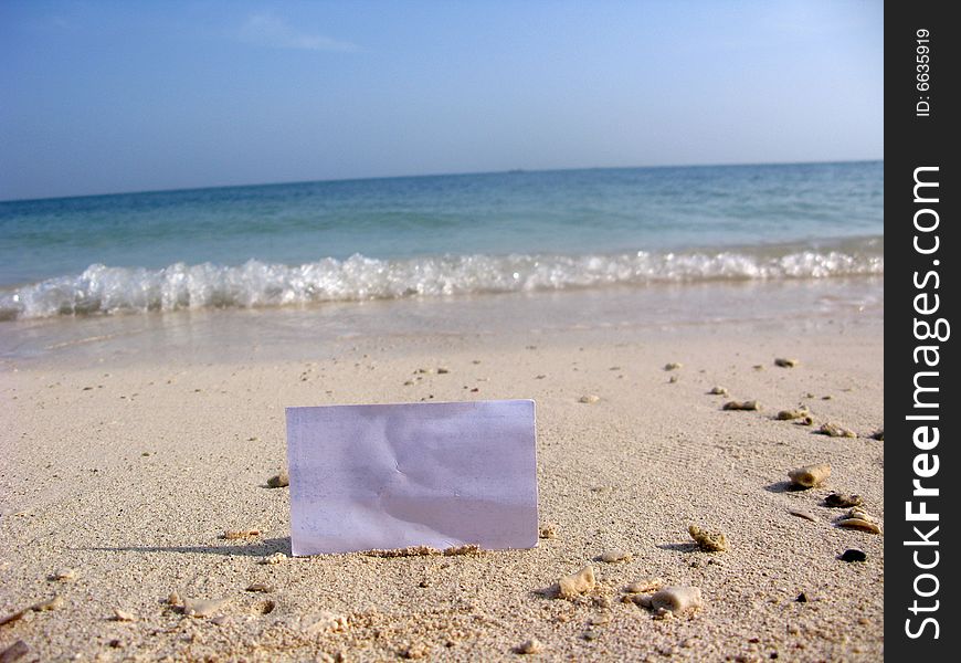 Blank In The Beach