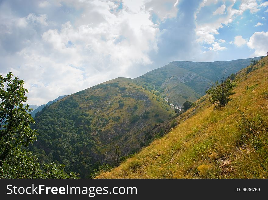 Summer mountain landscape in Crimea, Ukraine. Summer mountain landscape in Crimea, Ukraine