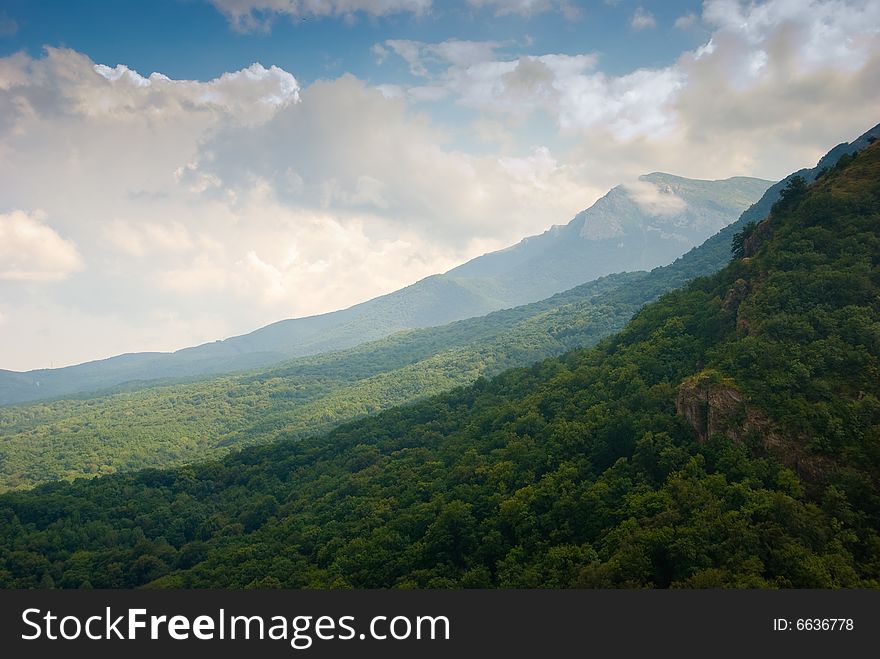 Summer mountain landscape in Crimea, Ukraine. Summer mountain landscape in Crimea, Ukraine