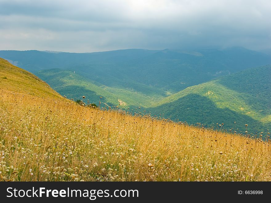 Summer mountain landscape in Crimea, Ukraine. Summer mountain landscape in Crimea, Ukraine