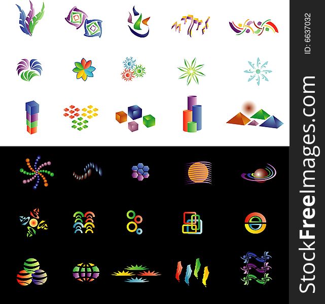 Set of logos. Vector illustration. Set of logos. Vector illustration
