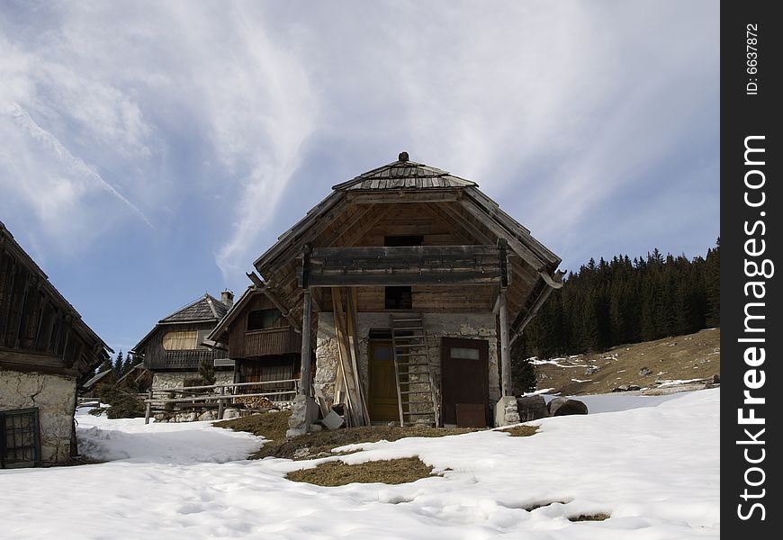 In Slovenia on Pokljuka plateau lies the dairy farm village named Zajamniki. In Slovenia on Pokljuka plateau lies the dairy farm village named Zajamniki.