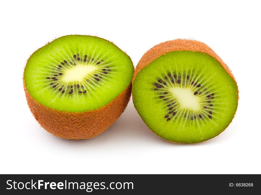 Kiwi fruit isolated on white background