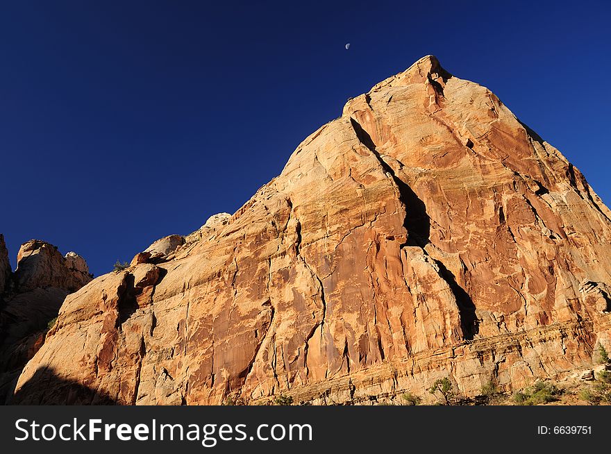 Fly by of canyonlands in utah during summer. Fly by of canyonlands in utah during summer