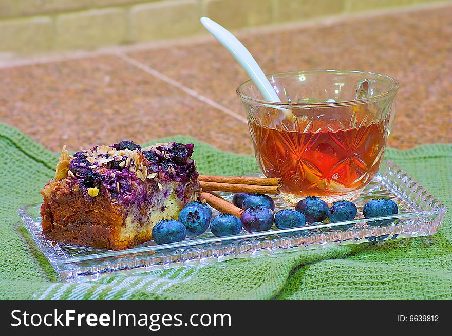 Blueberry Coffee Cake, Horizontal