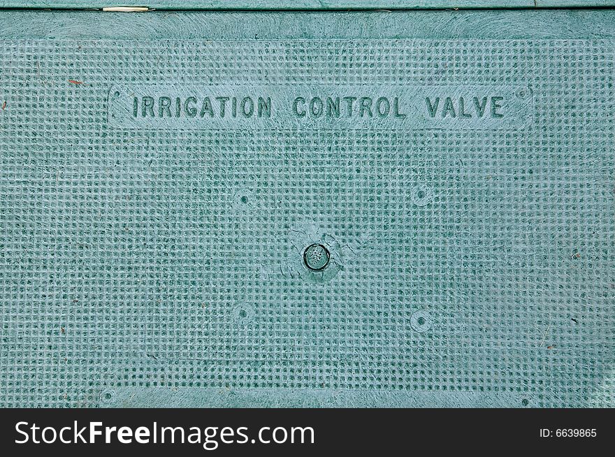 Irrigation control valve hatchway