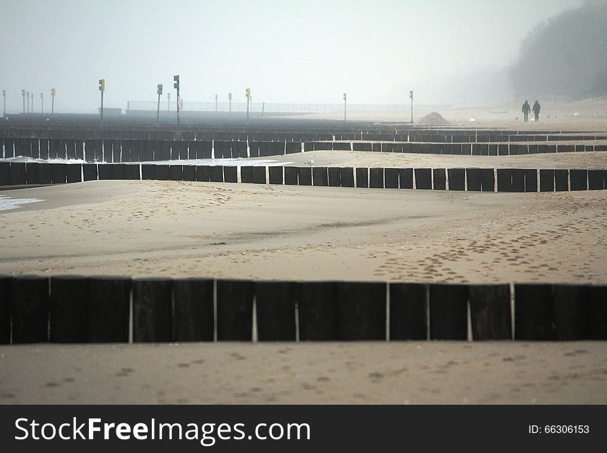 Coast of Baltic Sea in Poland