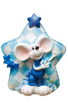Mouse Agains A Big Star Souvenir Royalty Free Stock Photos Mouse Agains A Big Star Souvenir Royalty Free Stock Photos