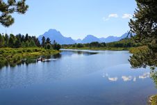 The Oxbow Bend Turnout In Grand Teton Royalty Free Stock Photography