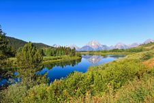 The Oxbow Bend Turnout In Grand Teton Royalty Free Stock Image