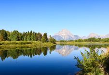 The Oxbow Bend Turnout In Grand Teton Royalty Free Stock Image The Oxbow Bend Turnout In Grand Teton Royalty Free Stock Image