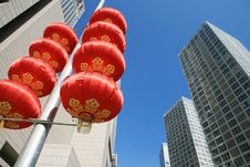 Modern Skyscrapers At Wide Angle Stock Images Modern Skyscrapers At Wide Angle Stock Images