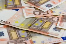 50 Euro Banknotes Royalty Free Stock Images
