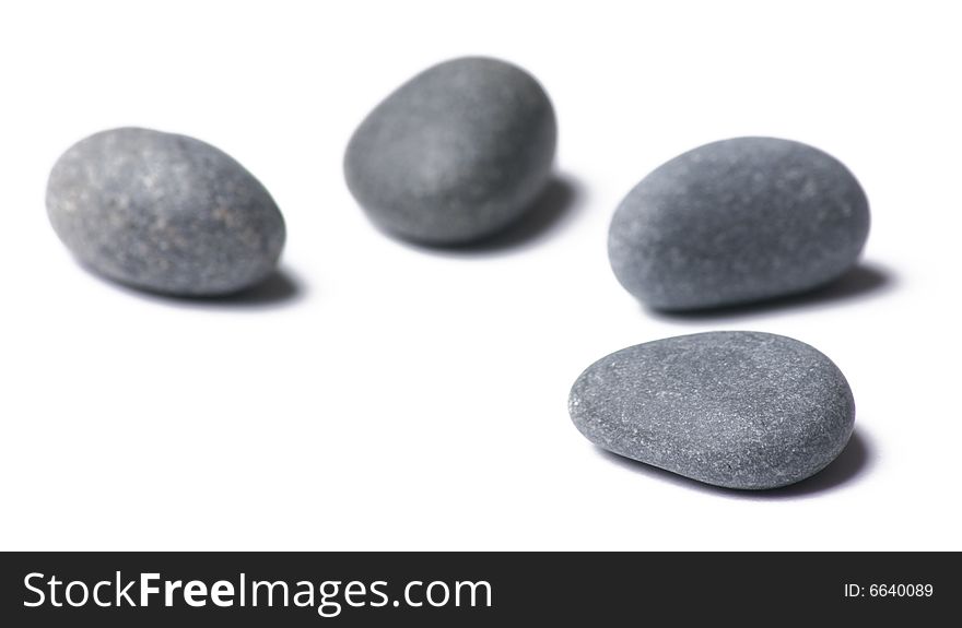 Arrangement of stones on white background. Arrangement of stones on white background