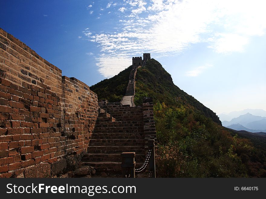 The Simatai Great Wall is celebrated for its steepness, queerness and intactness. The main tourist attractions include the Stairway to Heaven, the Fairy Tower, the Heaven Bridge and the Wangjinglou Tower.