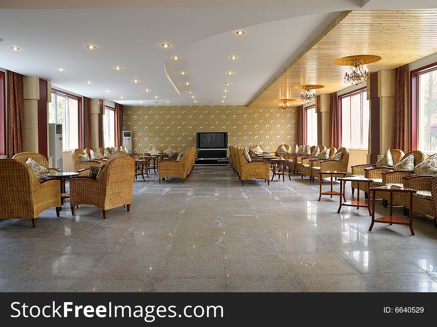 The picture is conference room layout and decoration.