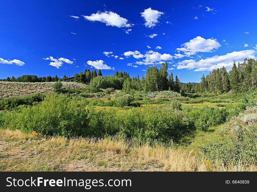 The Grand Teton National Park in Wyoming