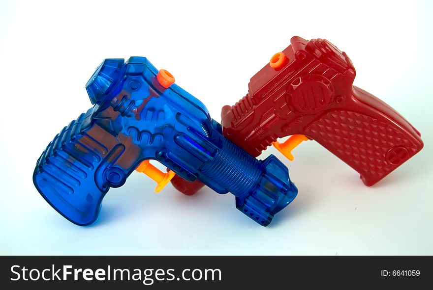 Red And Blue Water Pistols