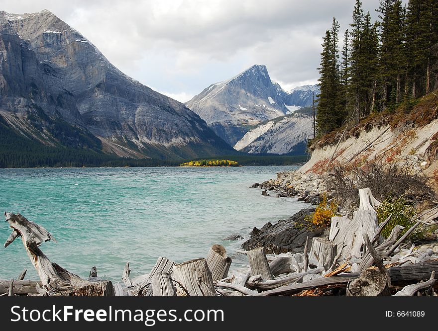 Upper Lake at Kananaskis Country Alberta Canada