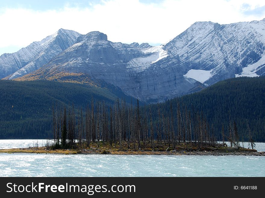 Upper lake at Kananaskis Country Alberta Canada. Upper lake at Kananaskis Country Alberta Canada