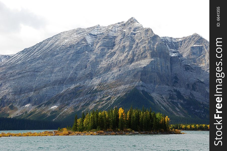 Island on the lake