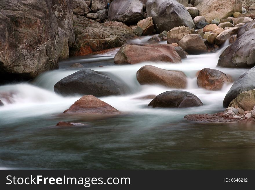 Beautiful ghyll in the river