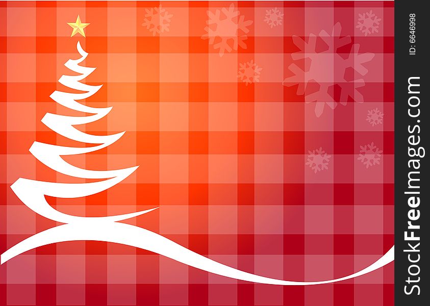 Christmas Tree Vector illustration background
