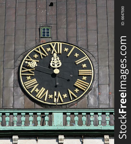 Clock Of The Riga Dome Cathedral