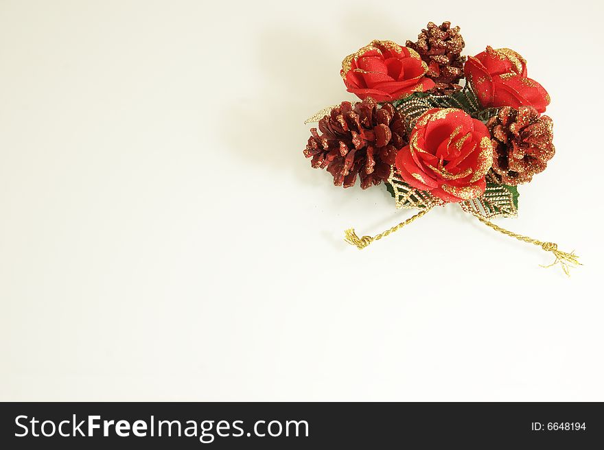 Tree and cone christmas candlestick