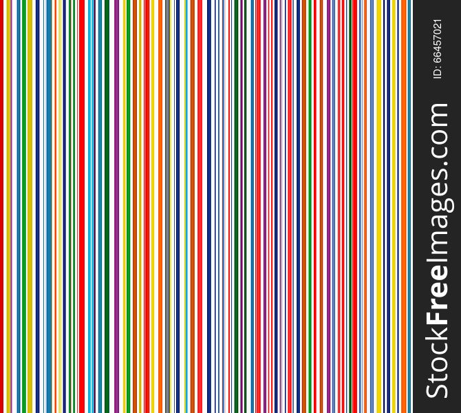 Seamless rainbow curved stripes color line art vector background illustration