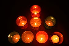 Votive Candles Royalty Free Stock Photo