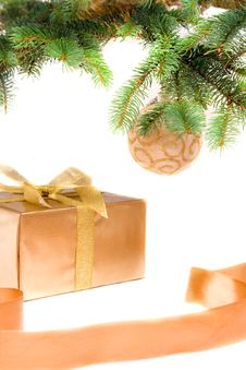 Christmas Gift Under The Tree Stock Photos Christmas Gift Under The Tree Stock Photos