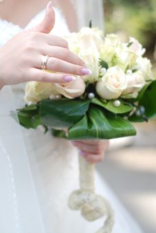 Bride And Wedding Bouquet Stock Images Bride And Wedding Bouquet Stock Images