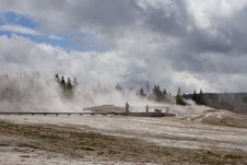 Geyser In Yellowstone Royalty Free Stock Photos