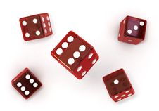 Red Dice Royalty Free Stock Photography
