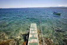 Jetty In The Mediterranean Sea Stock Photo Jetty In The Mediterranean Sea Stock Photo