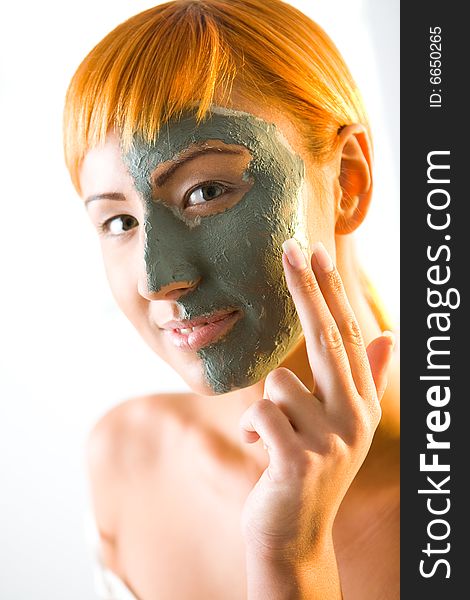 Applying Skin Care Mask