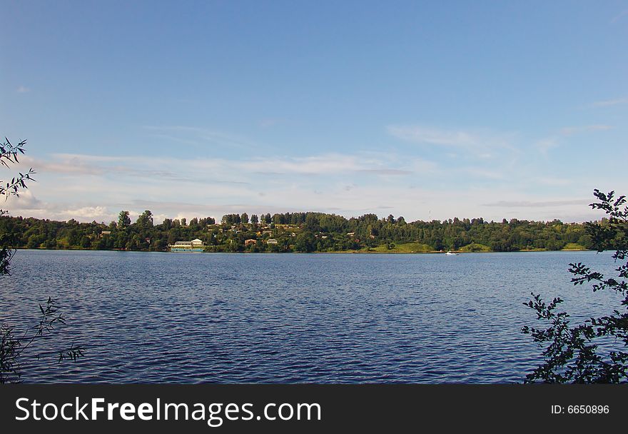 A view of the Volga river in Russia. A view of the Volga river in Russia