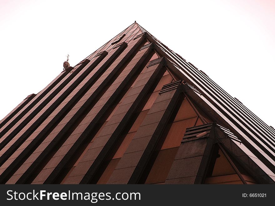 Characteristic building - modern pyramid at city centre.