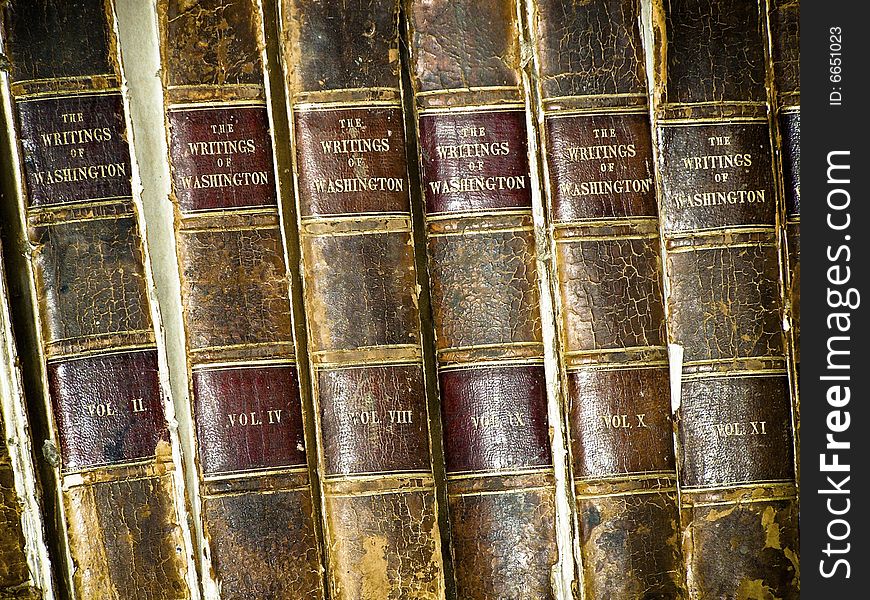 Antique set of books the writings of washington. Antique set of books the writings of washington