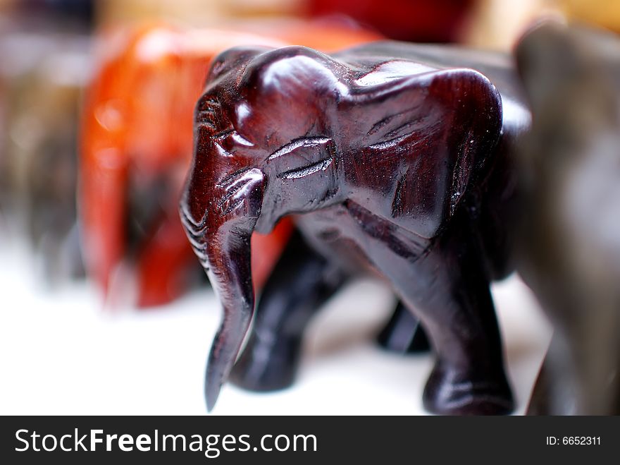 A beautiful wooden elephant shooting in china. A beautiful wooden elephant shooting in china