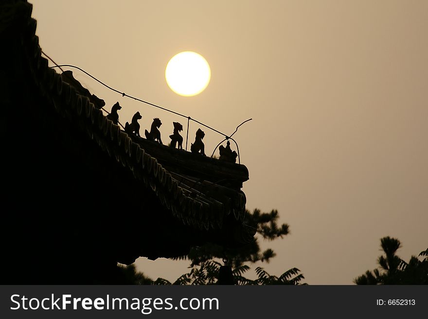 The Sunset In Lama Temple