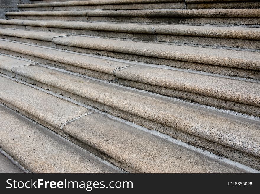 Cement stairs