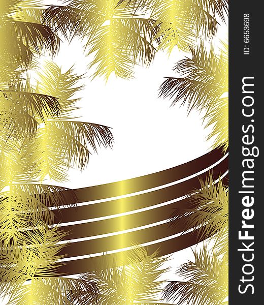 Gold christmas background, vector illustration