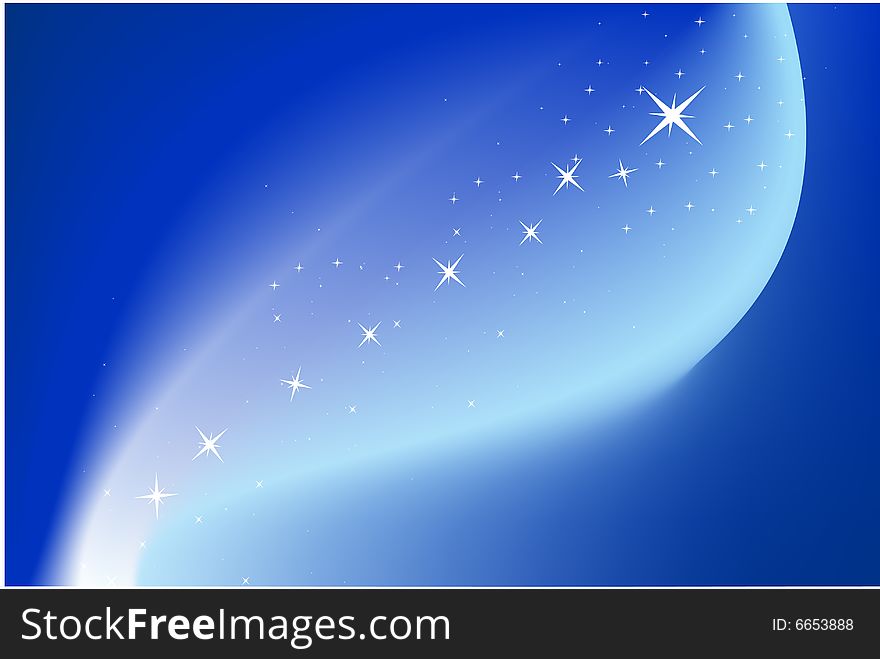 Blue Background With Stars