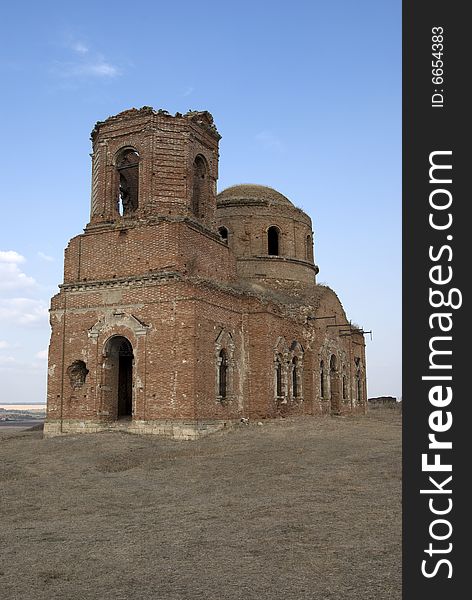 Old Church Destroyed. Rostov-on-Don