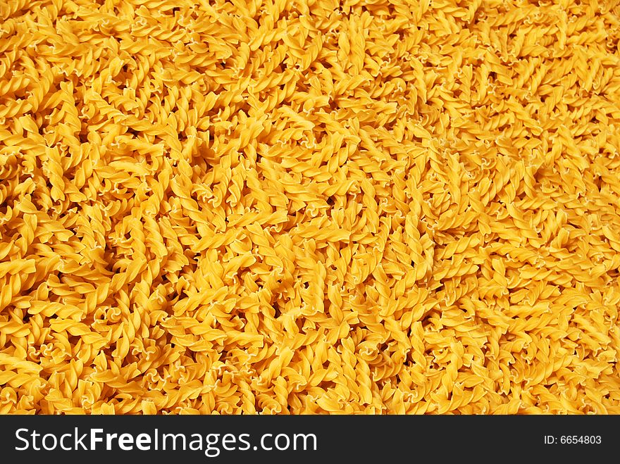 Background of italian pasta - fusilli