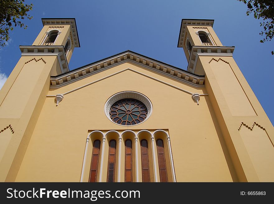 A protestant church in the sky