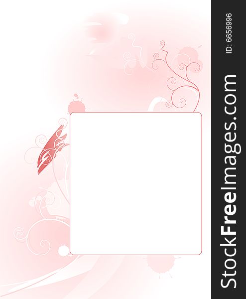 Abstract decorative frame