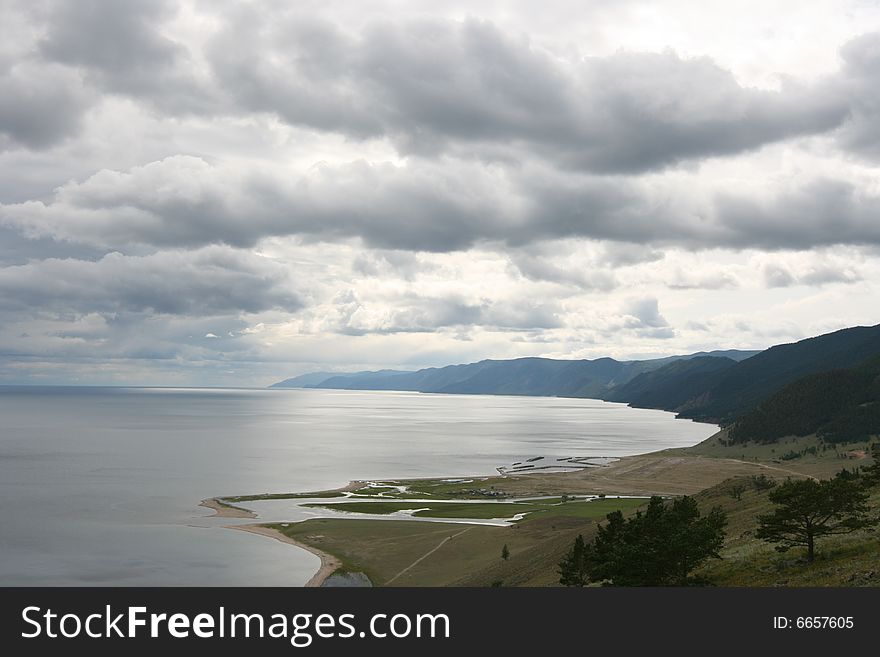 View on Baikal lake, Russia